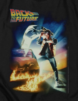 Back to the Future Poster T-Shirt - Click Image to Close